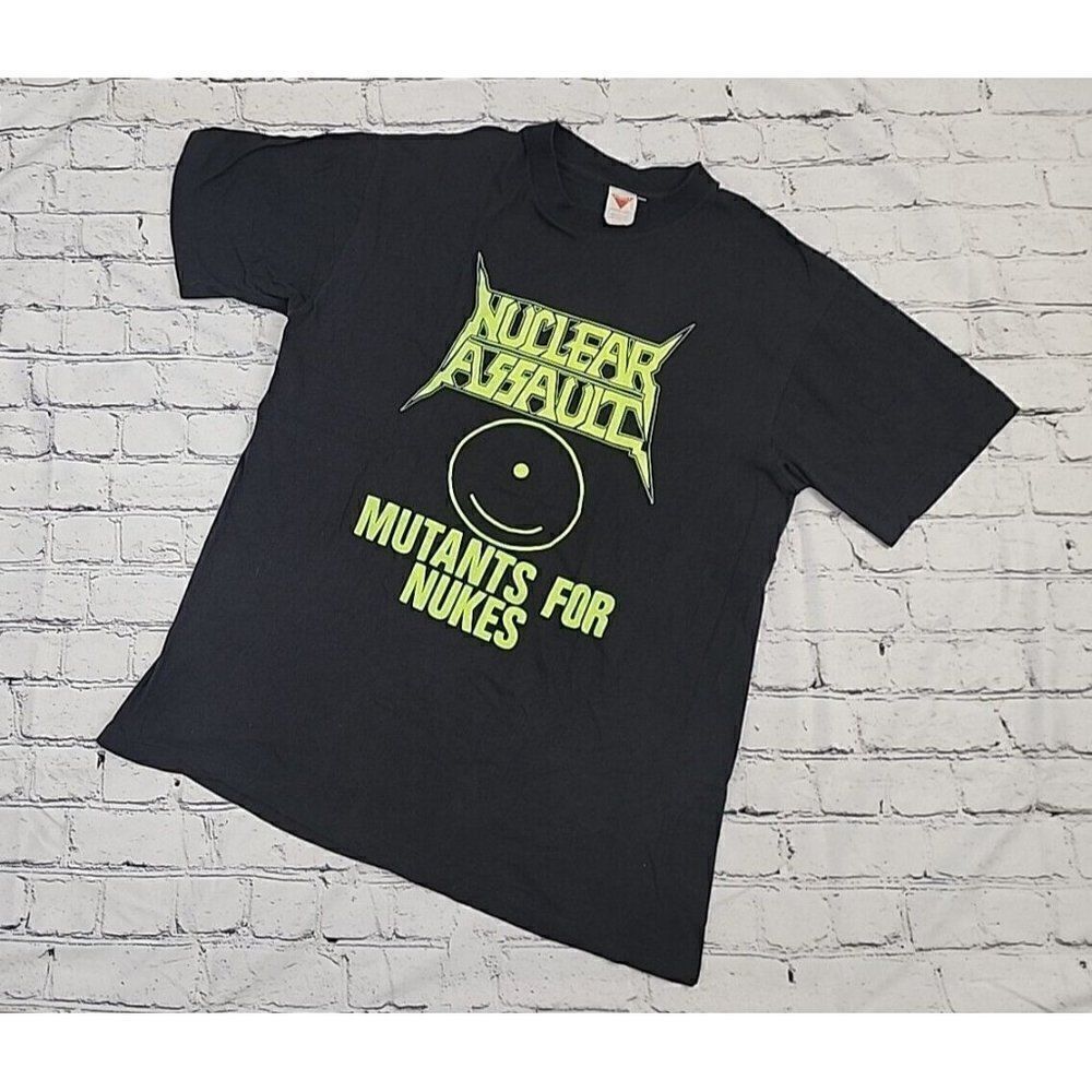 RARE Nuclear Assault MUTANTS FOR NUKES Original Vintage Thrash Metal T-shirt XL